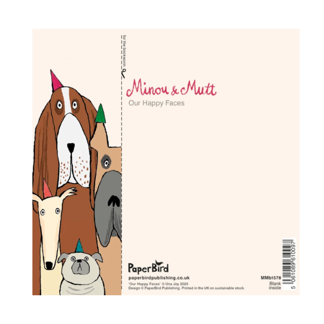 Birthday Card - Happy Face Dogs