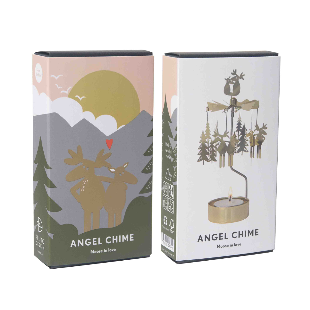 Angel Chime Candle Holder - Moose In Love