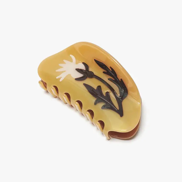 Fall Rosehip Flower Hair Claw Clip