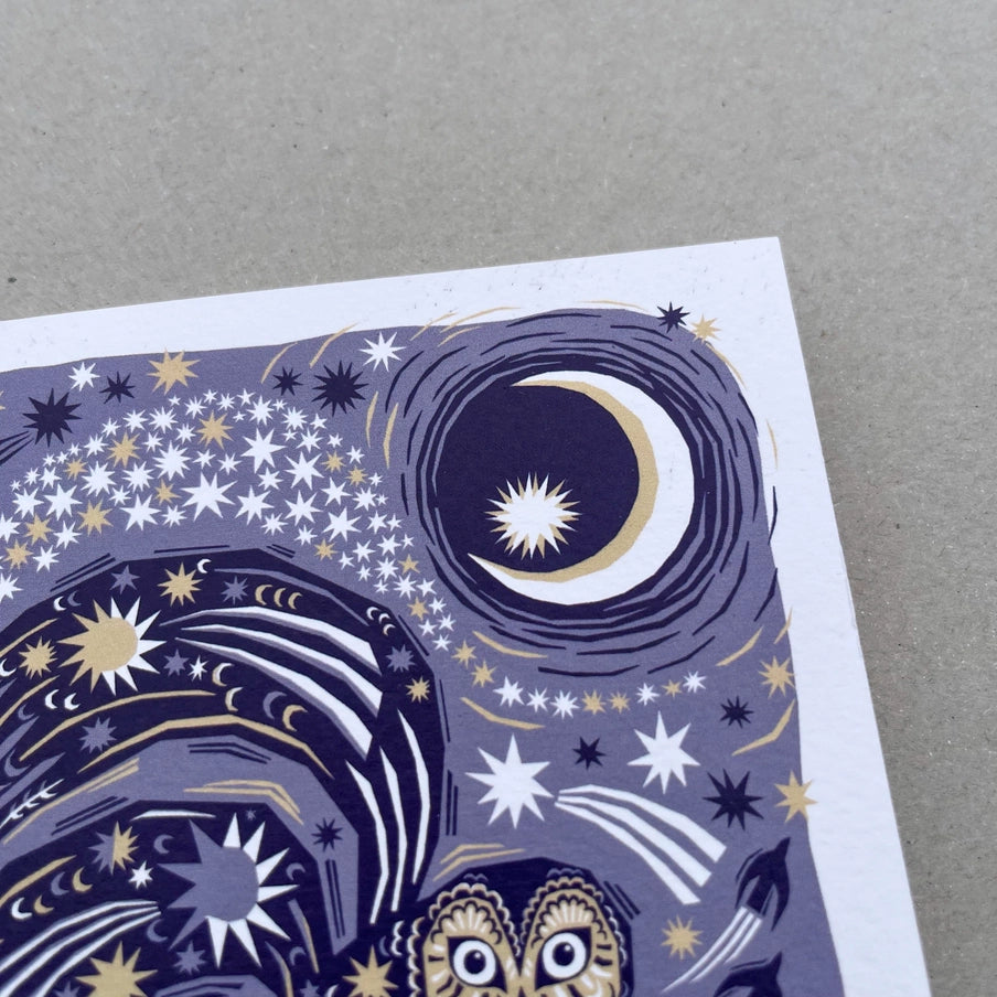 Greetings Card - Midnight Owl