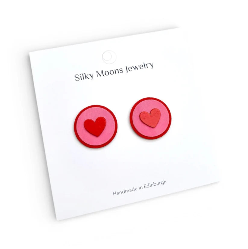 Love Heart Stud Earrings