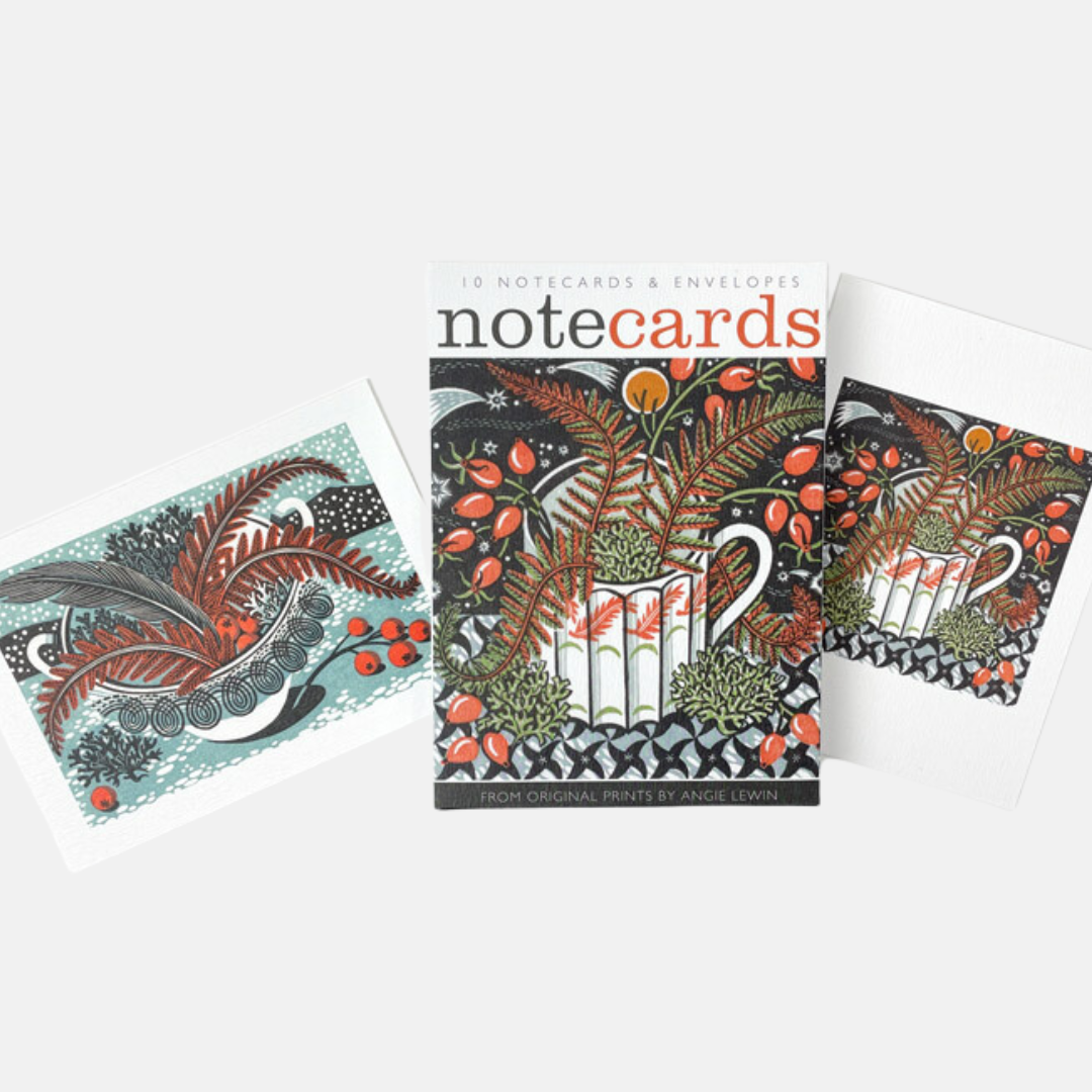 Set of 10 notecards and envelopes.