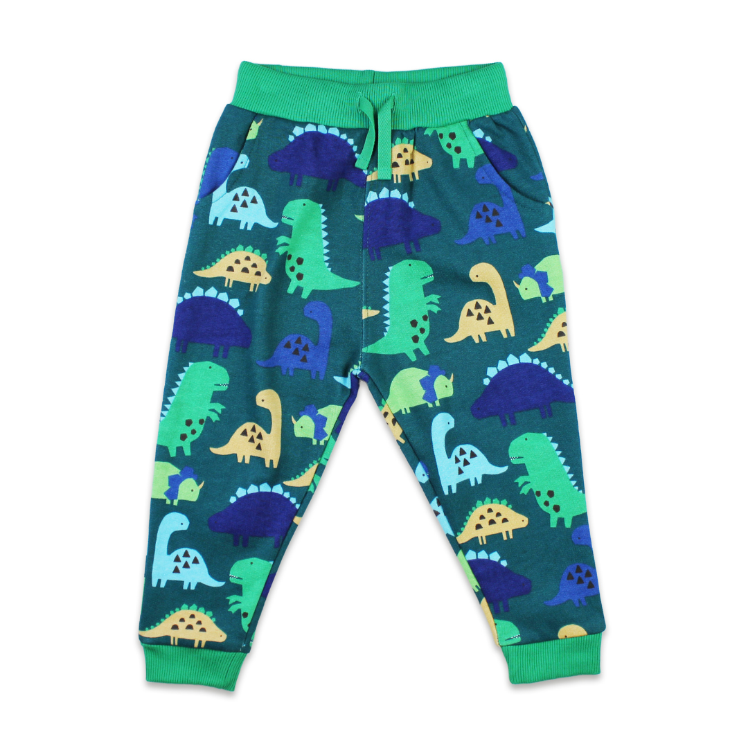 Organic Tonal Dinosaur Print Joggers