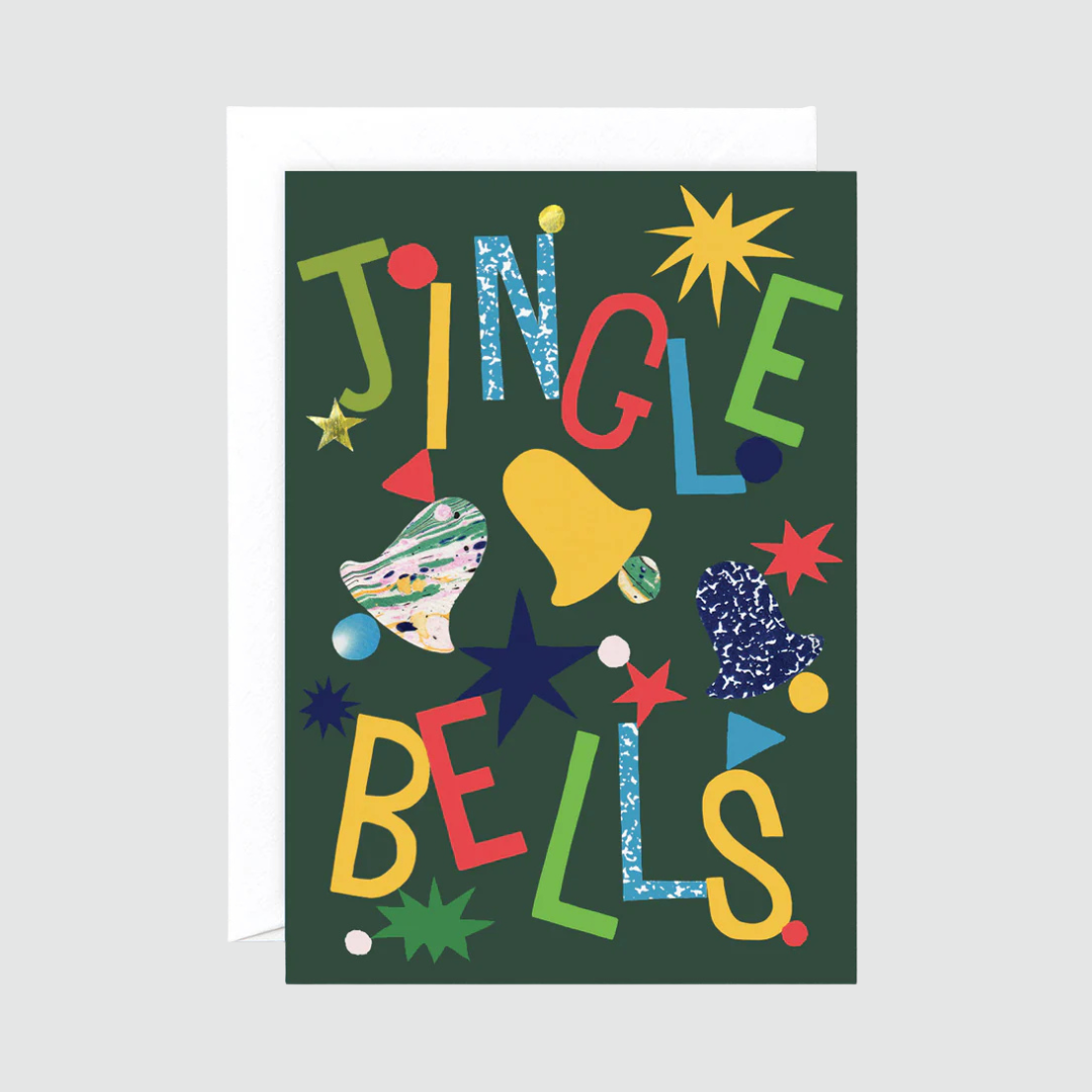 Embossed Christmas Card - Jingle Bells