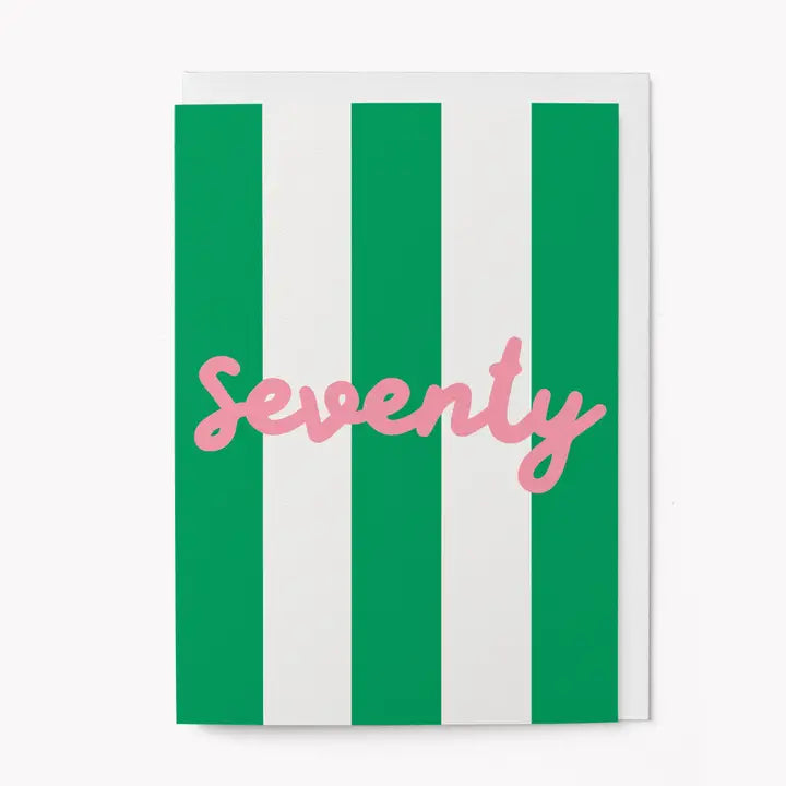 Birthday Card - Seventy Milestone