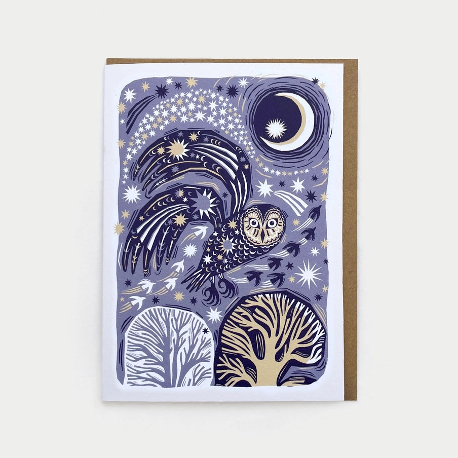 Greetings Card - Midnight Owl