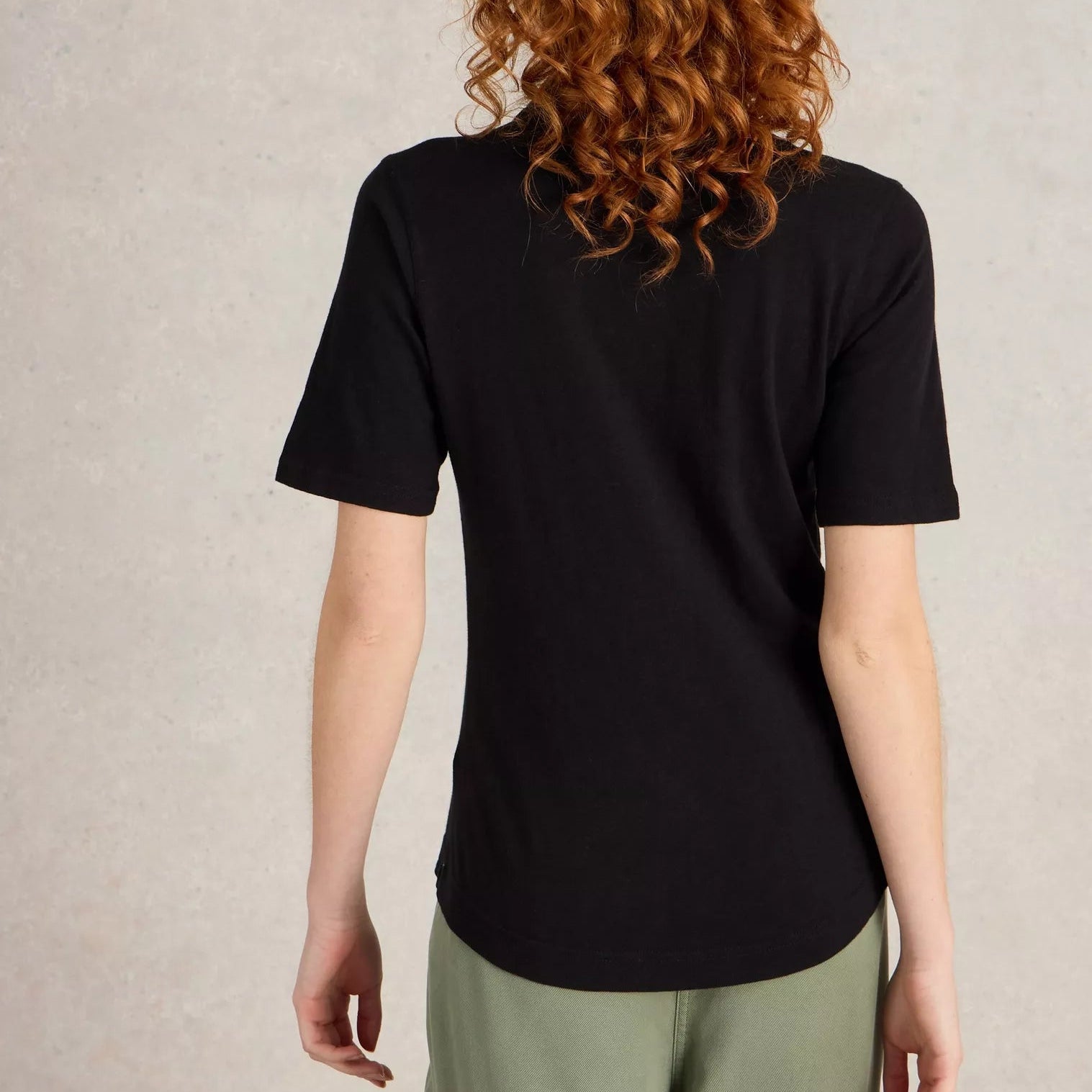 Annie Short Sleeved Jersey Shirt - Black