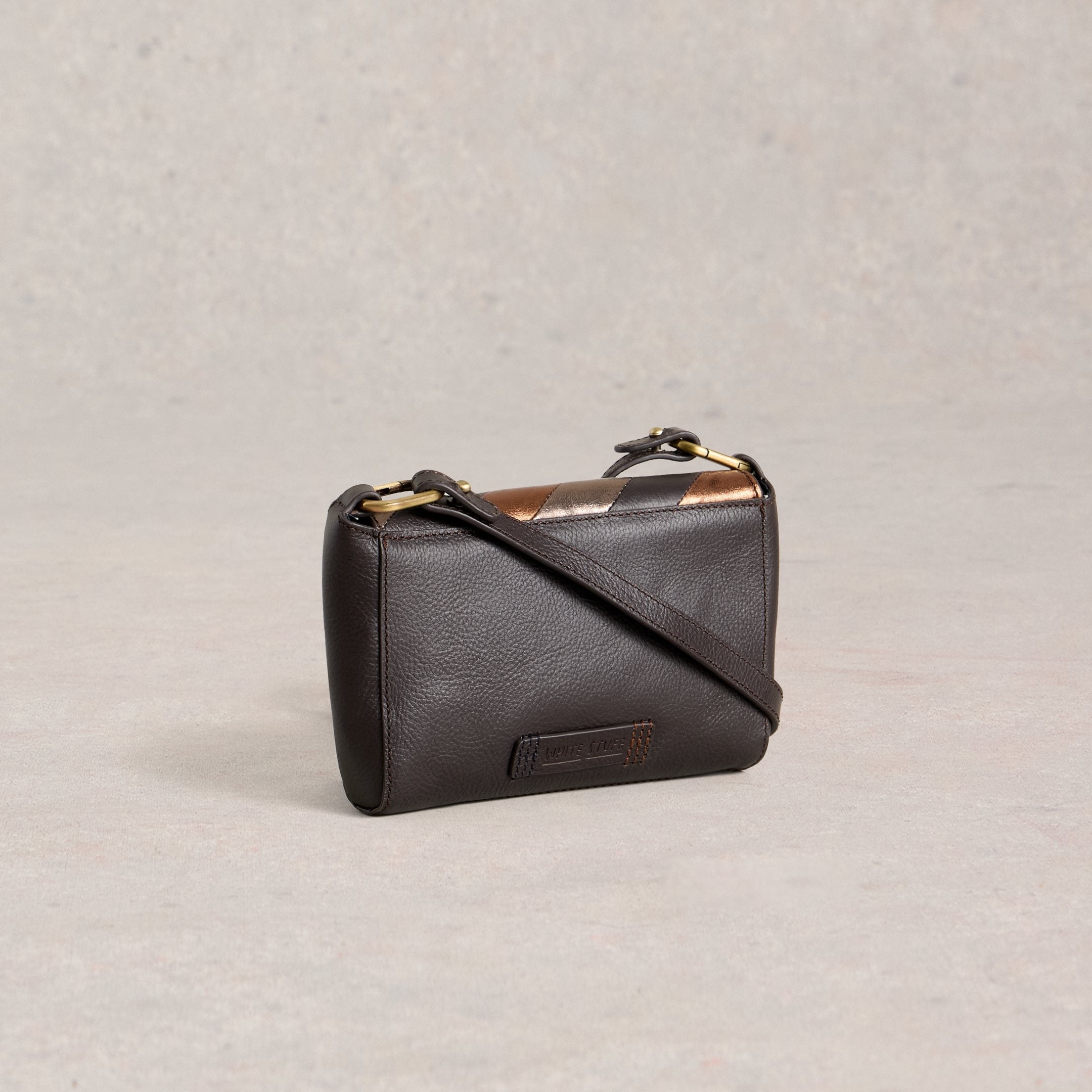 Tilly Crossbody Bag - Brown Metallic