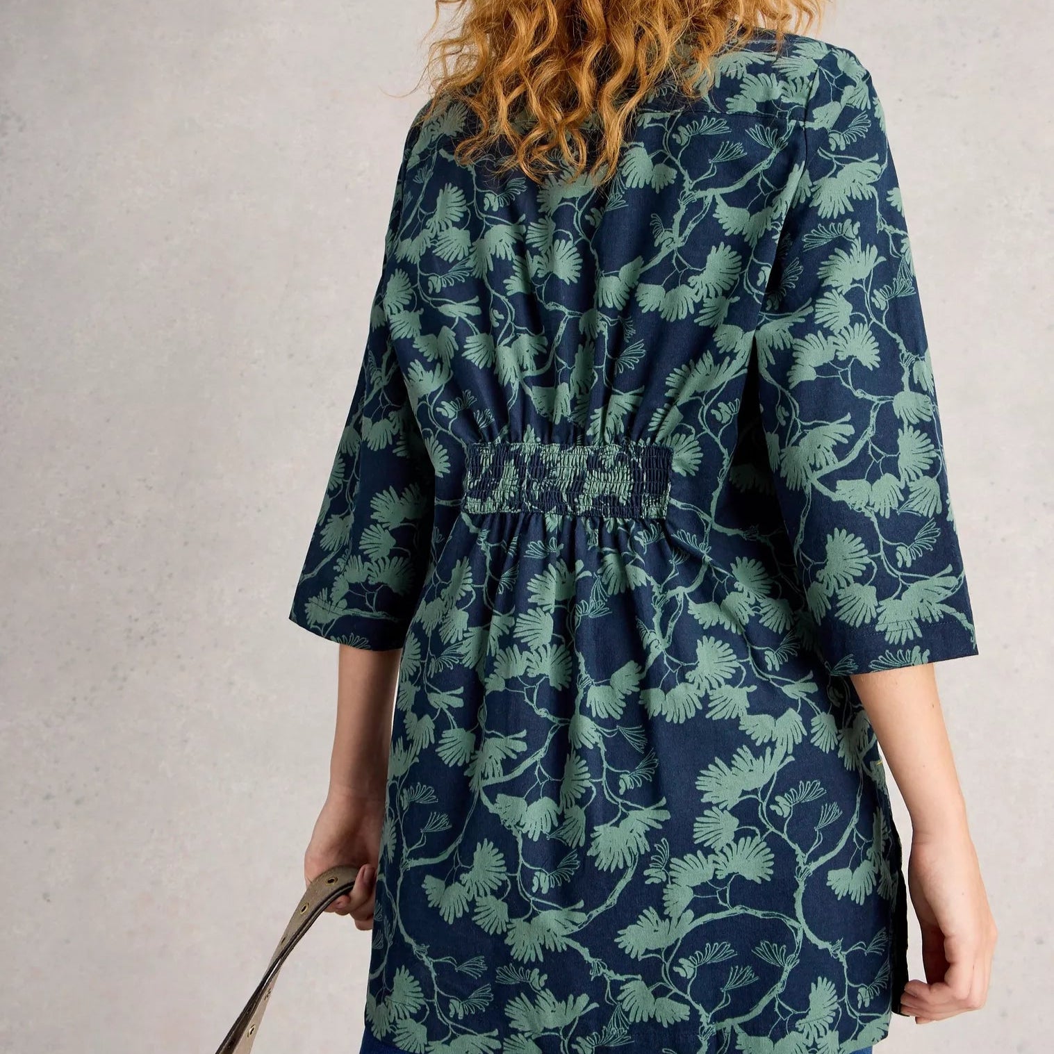 Blake Cord Tunic - Navy Print