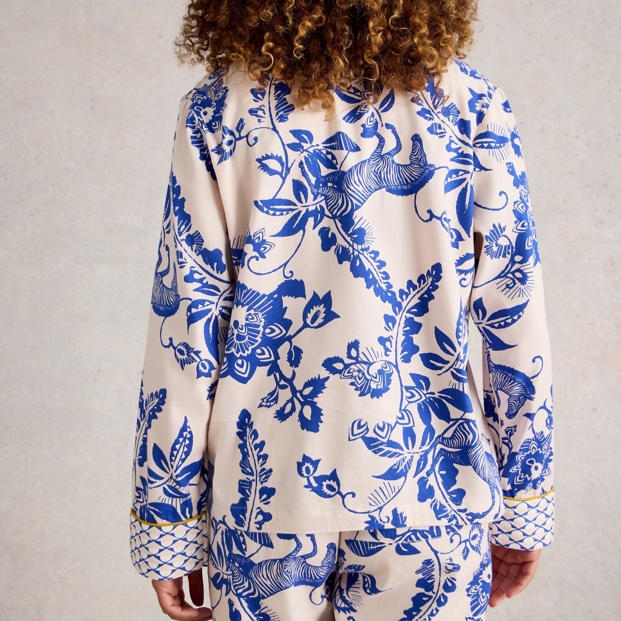 Nina Organic PJ Shirt - Pink Print