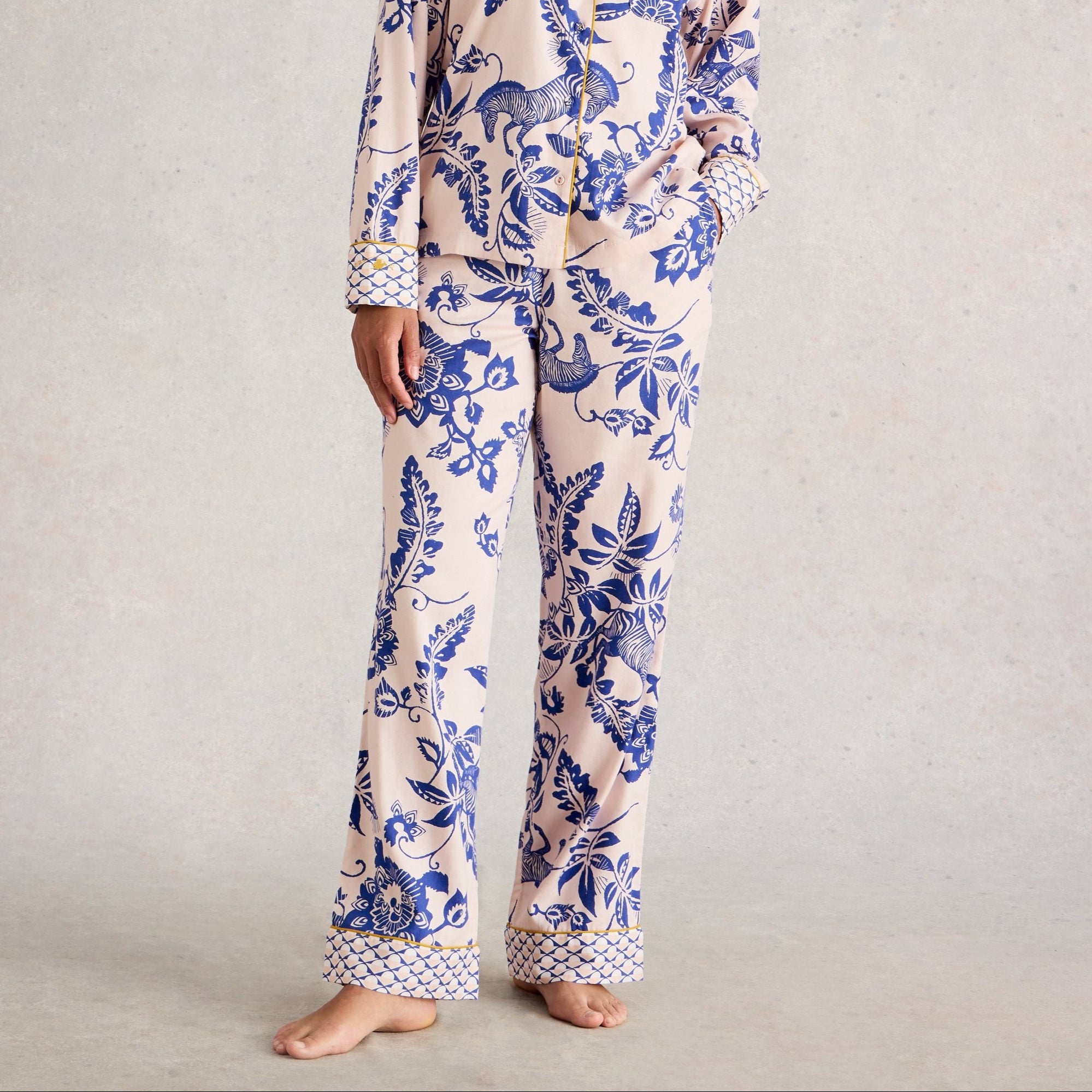 Nina Organic PJ Bottom - Pink Print