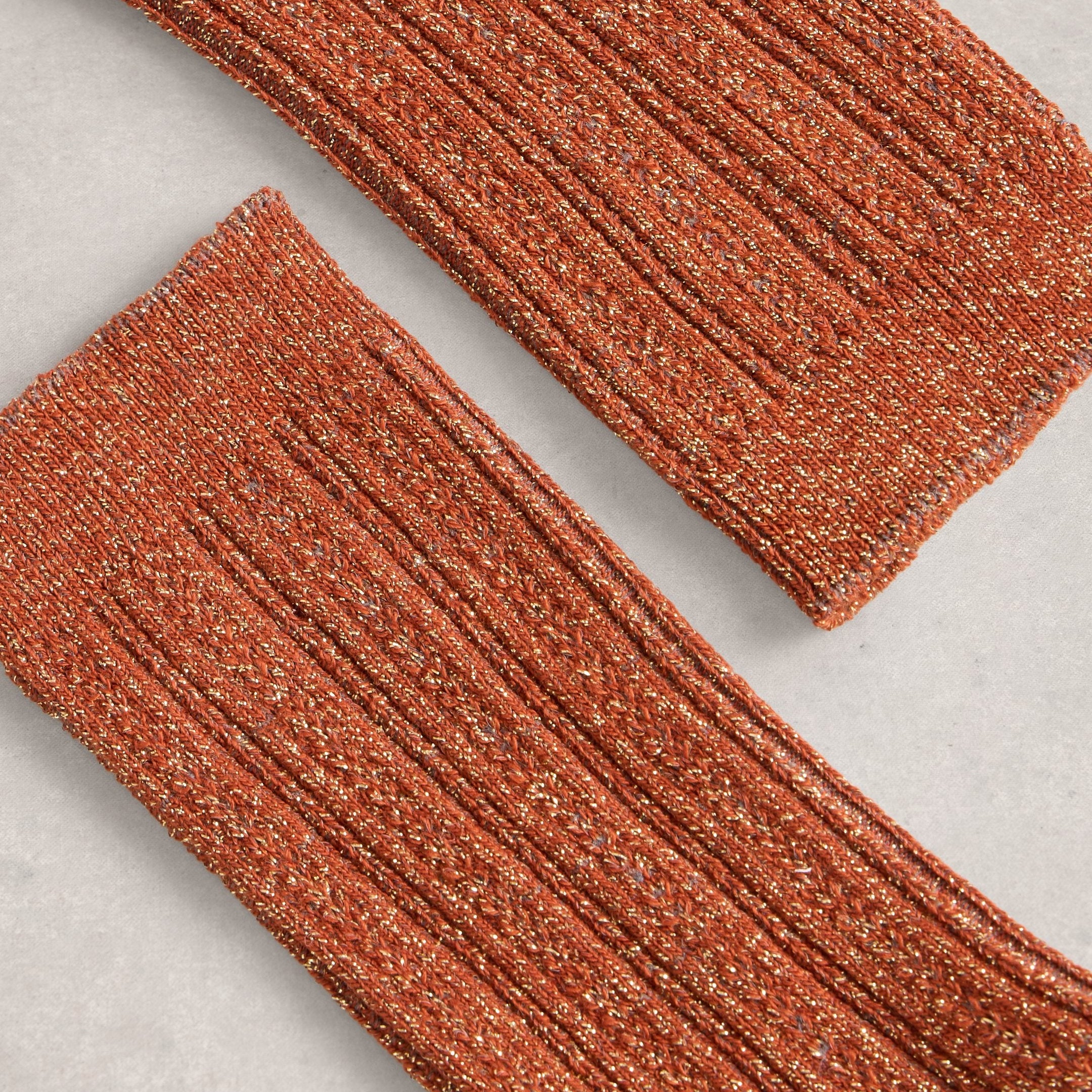 Sparkle Socks - Dark Orange