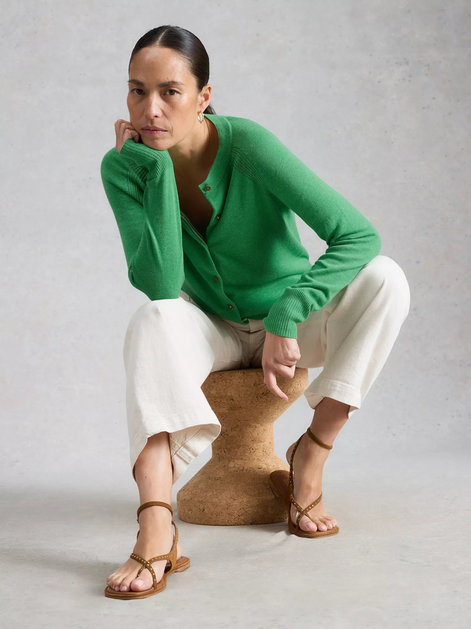 Lulu Cardi - Mid Green