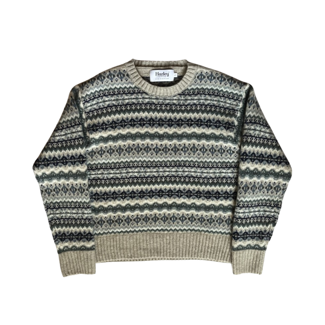 All Over Fairisle Jumper - Vellum