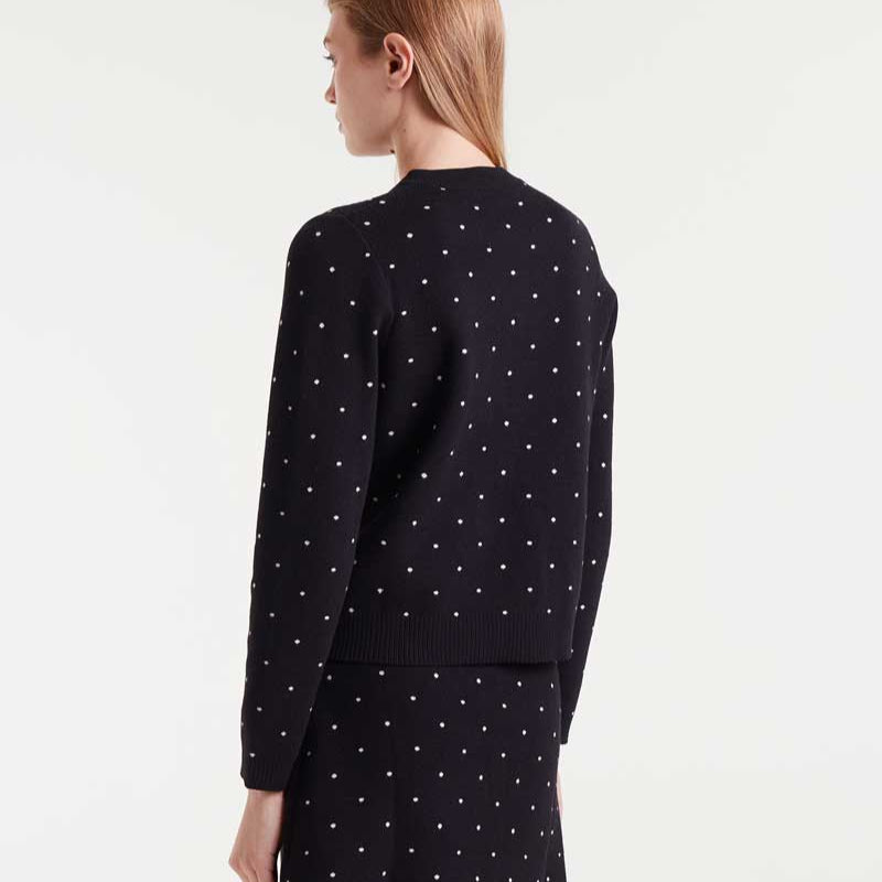 Dotty Cardigan - Black