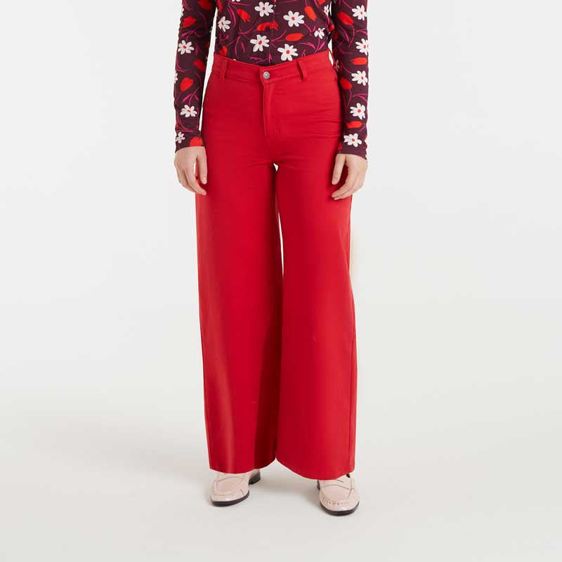 Denim Trousers - Red