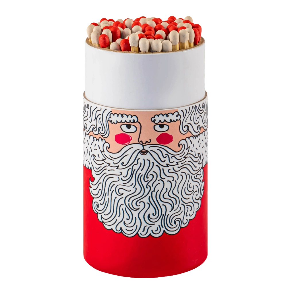 Father Christmas Large Cylinder Matches