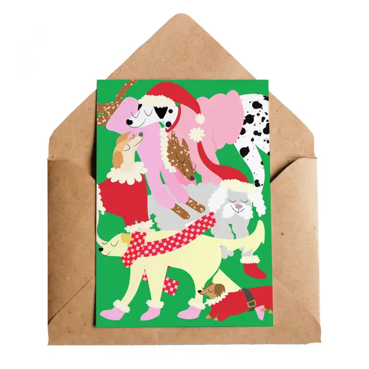 Santa Paws Christmas Card