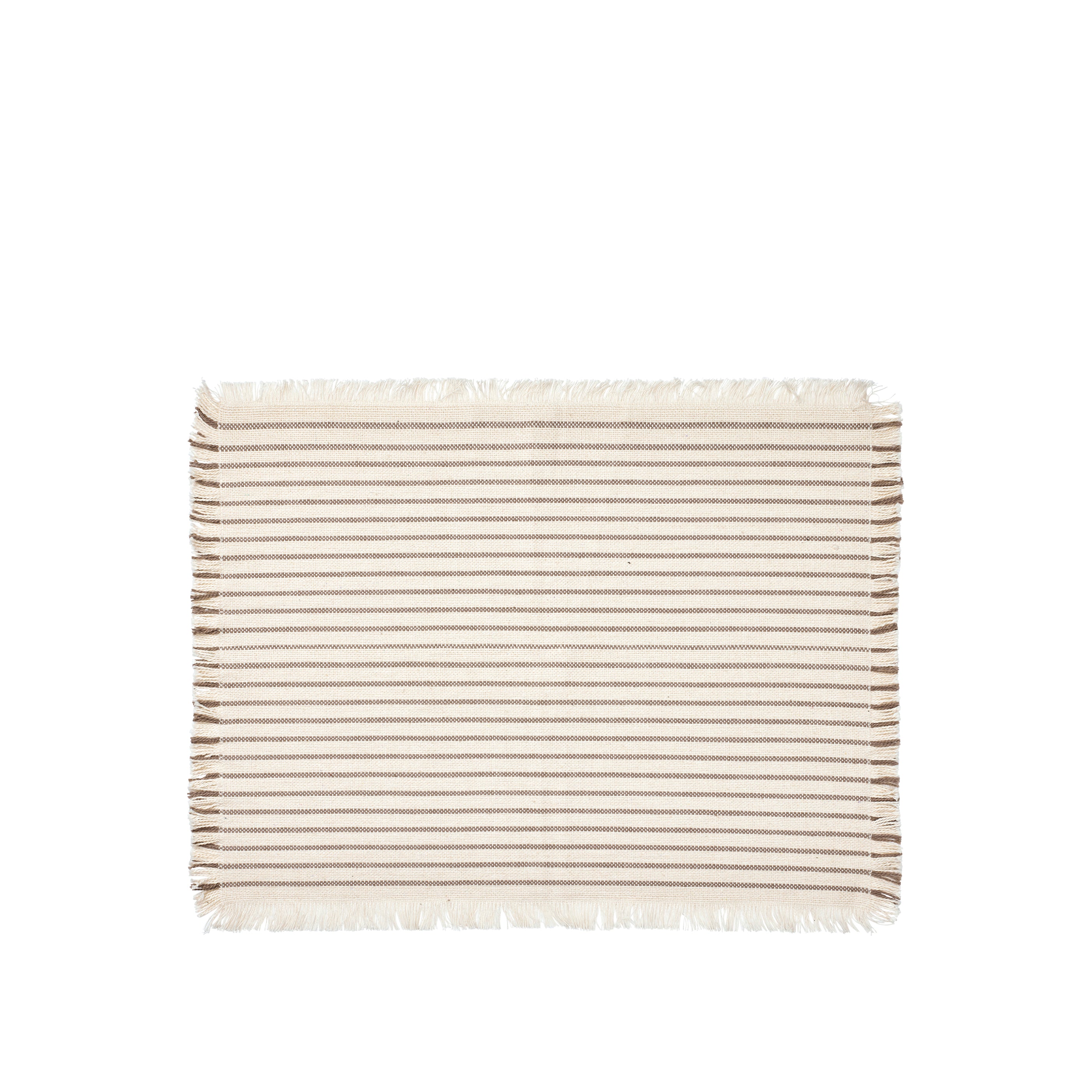 Elouise Placemats - Off White/Funghi Grey, Set of 2