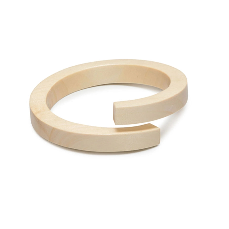 Beige bracelet on a white background