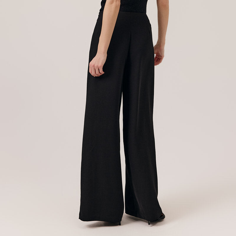 Philippine Wide Leg Trousers - Black