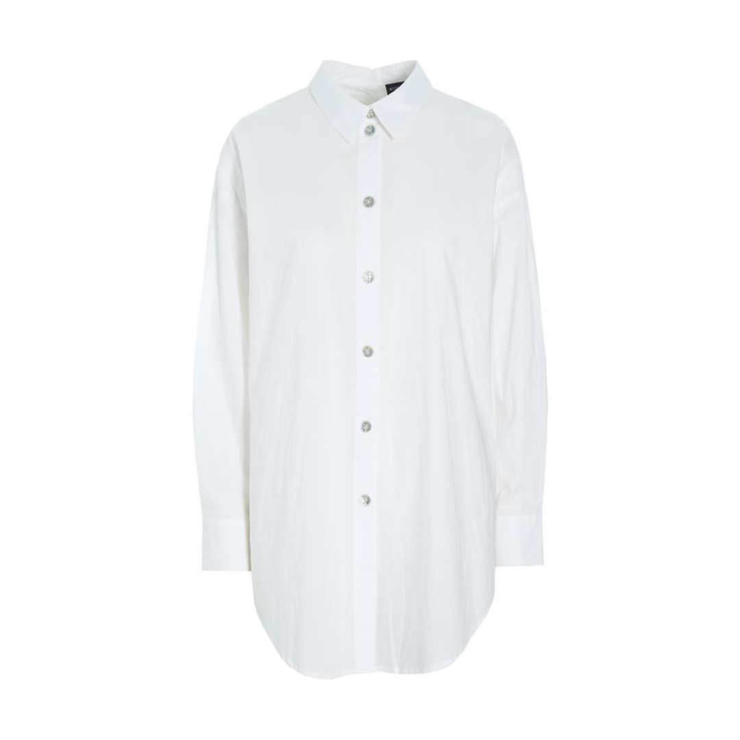 White button-up shirt on a white background