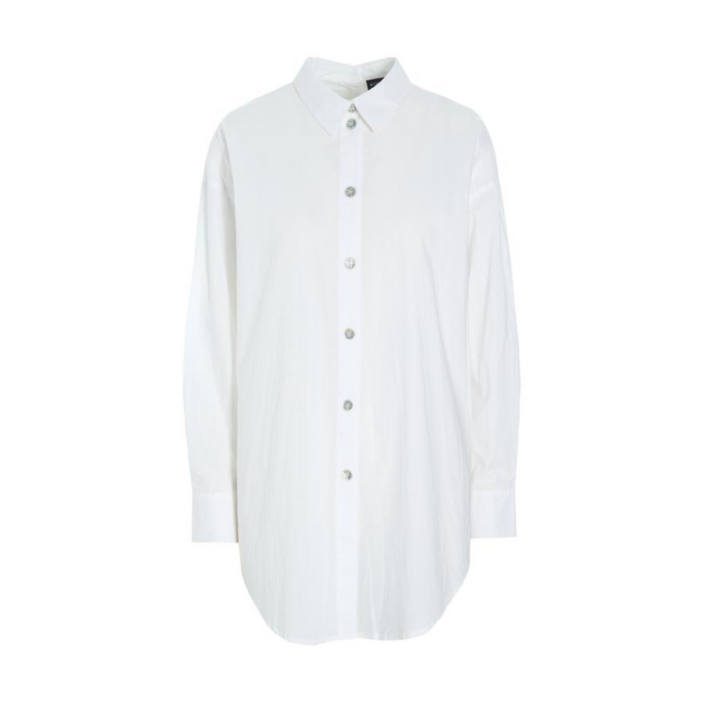 White button-up shirt on a white background
