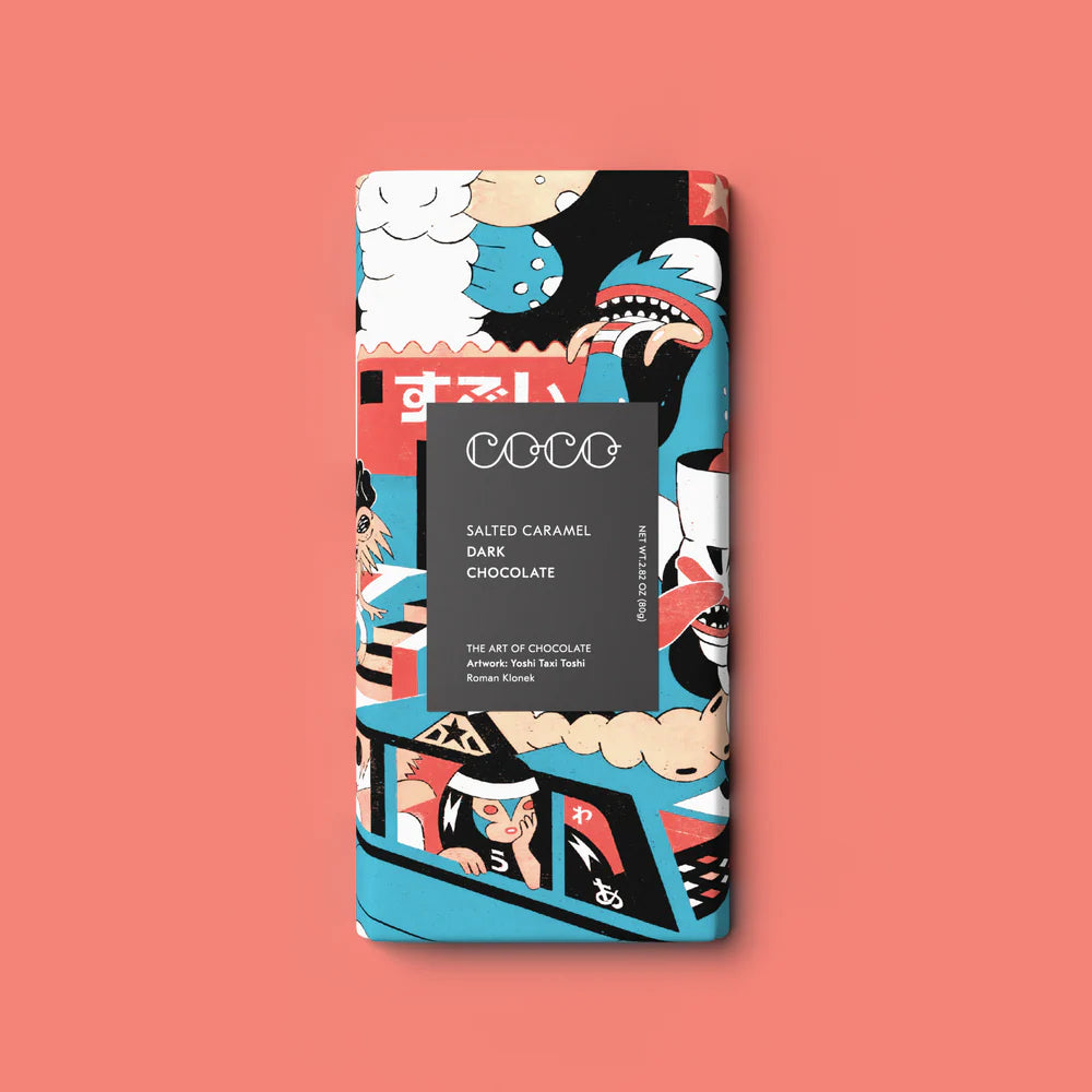 Dark Chocolate Bar - Salted Caramel