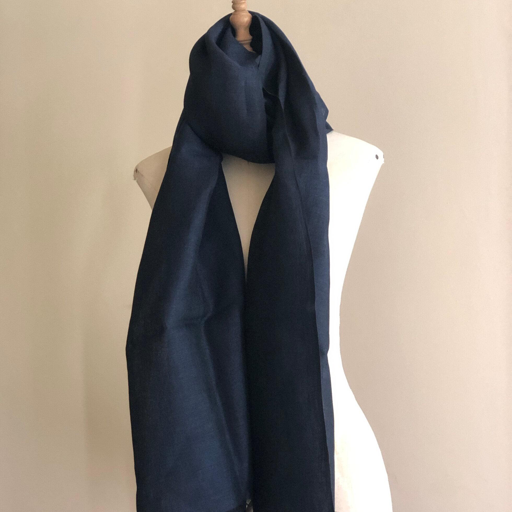 Linen Scarf - Midnight