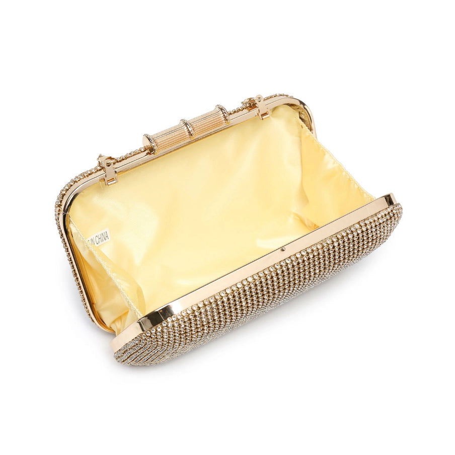Diamante Crossbody & Clutch Bag - Gold