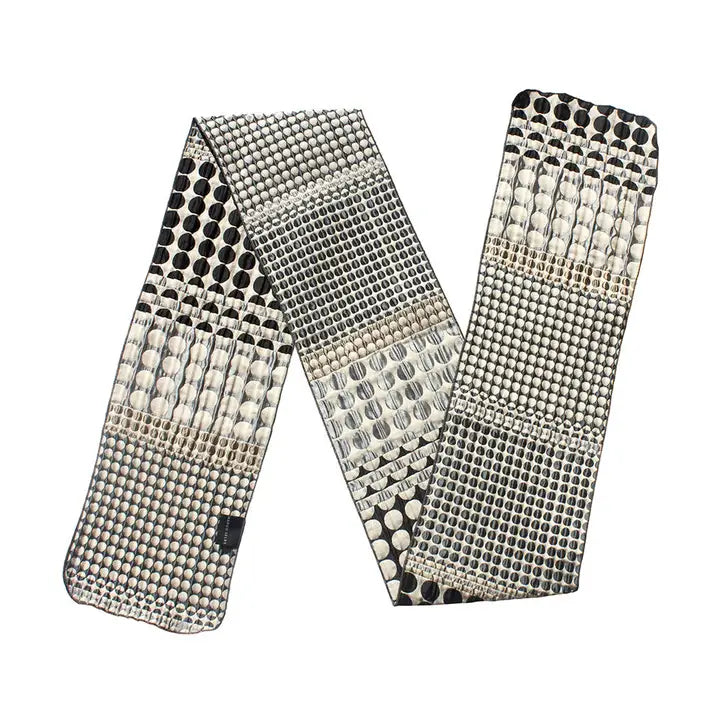 Silk Scarf - Monochrome Etch