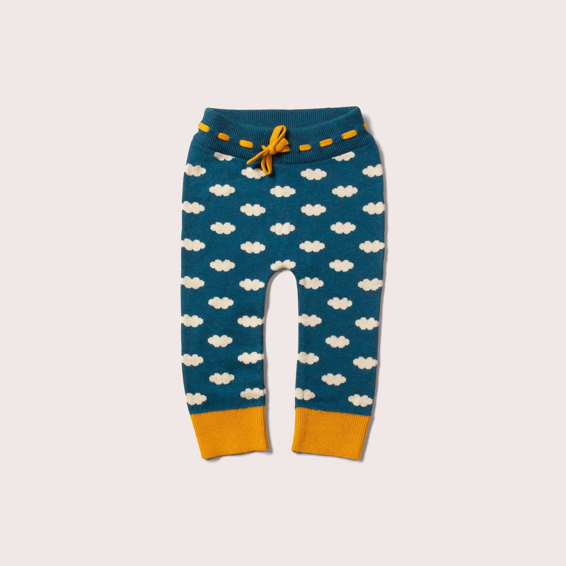 Comfy Tie Waist Joggers - Teal Cloud