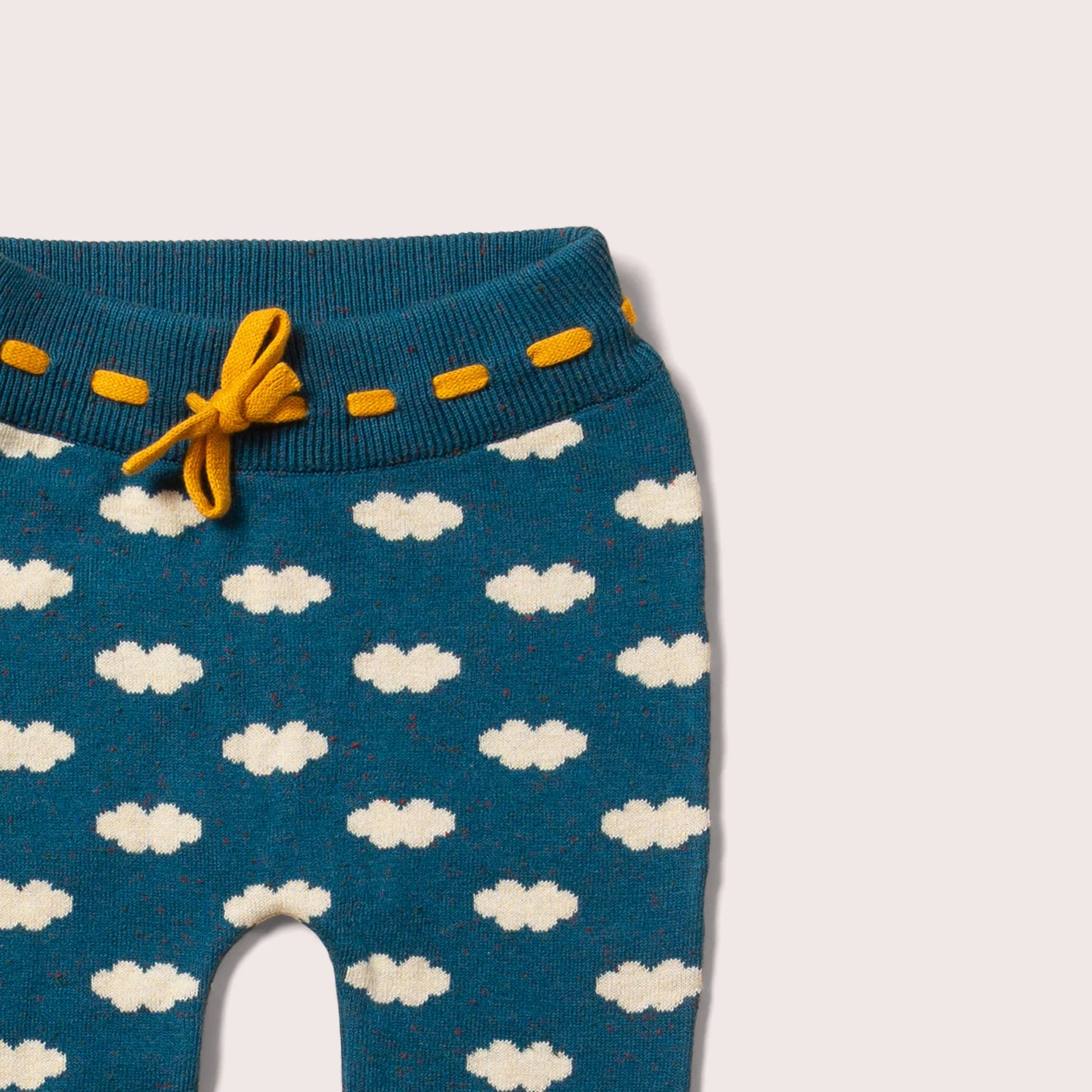 Comfy Tie Waist Joggers - Teal Cloud