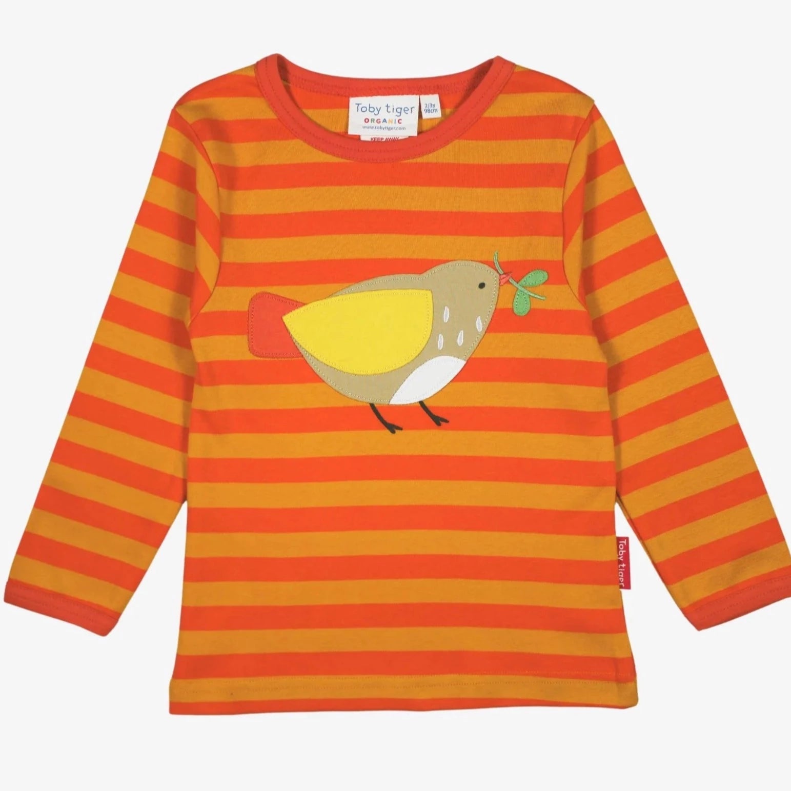 Organic Sparrow Applique Long-Sleeved T-Shirt
