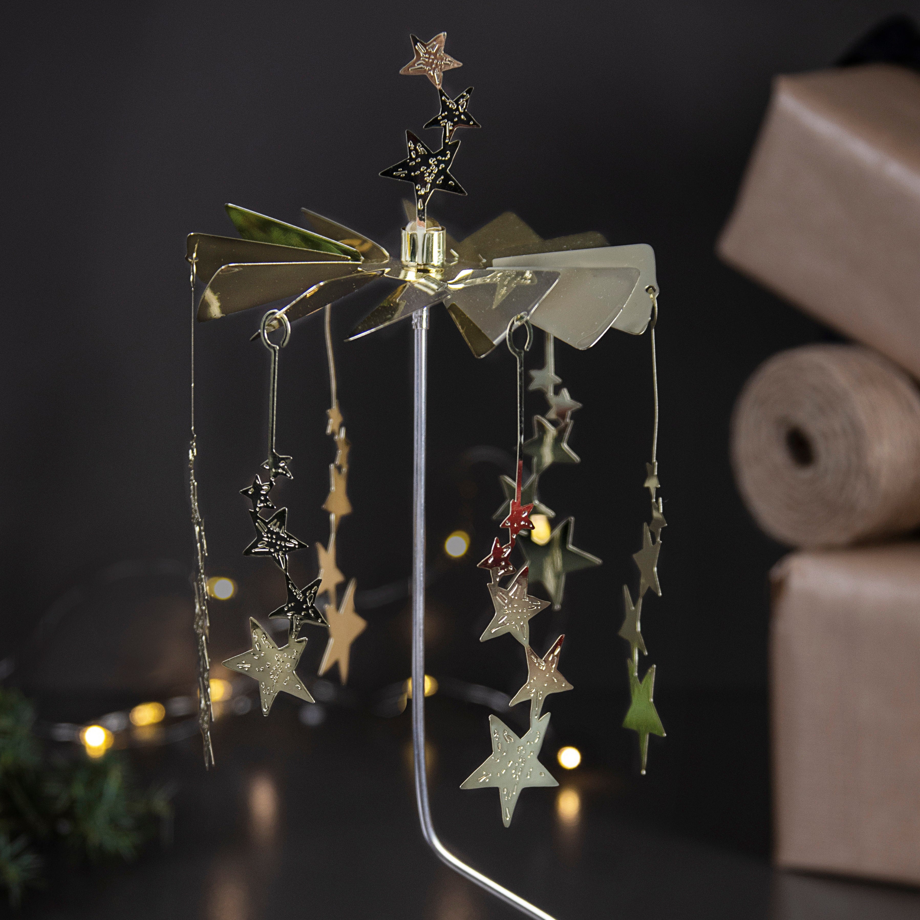 Angel Chime Big Candle Holder - Nightsky