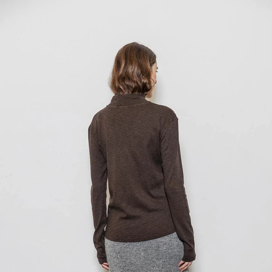 Katie Long Sleeved Top - Soil