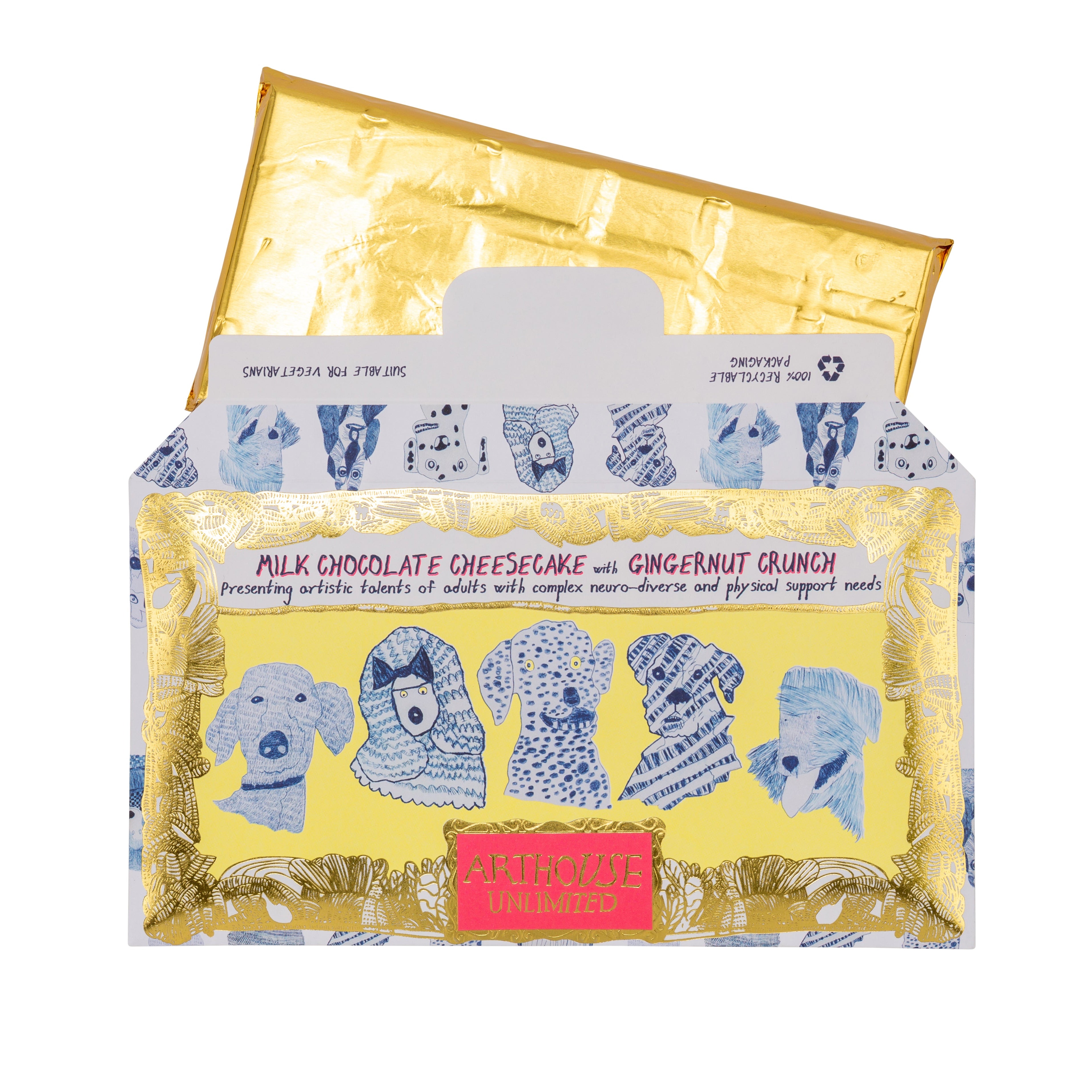 Blue Dogs - Milk Chocolate Cheesecake With Gingernut Crunch