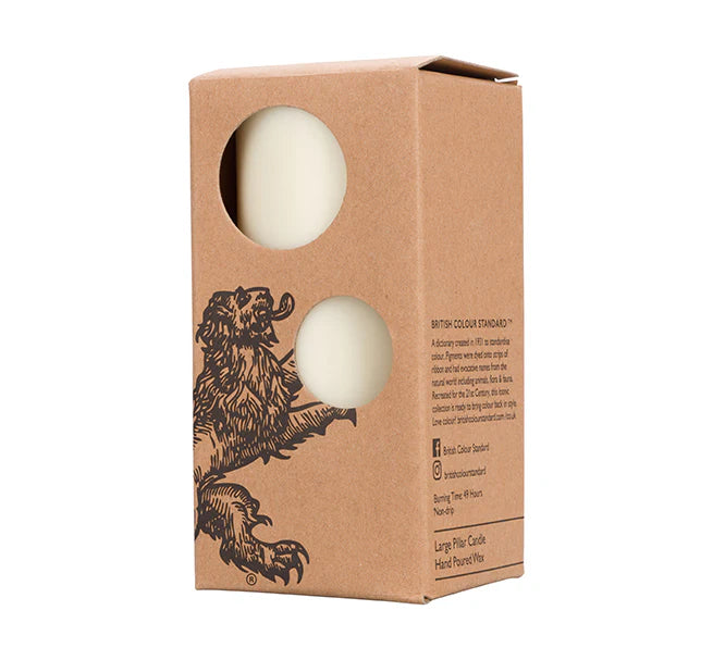 Eco Pillar Candle - Pearl White - 15cm