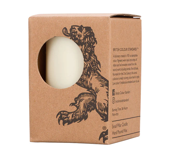 Eco Pillar Candle - Pearl White - 10cm