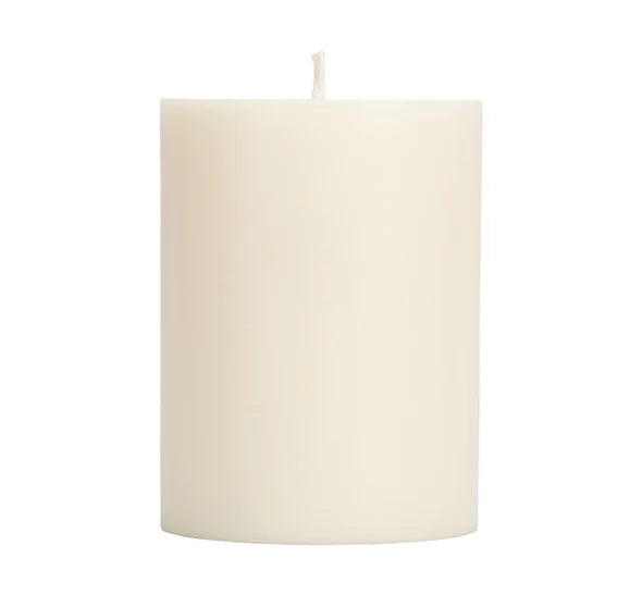 Eco Pillar Candle - Pearl White - 10cm