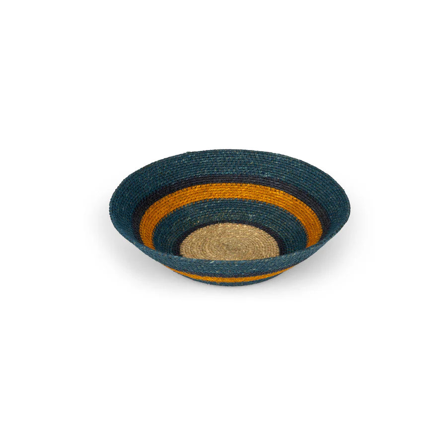 Seagrass Small Bowl - Pompadour Blue , Tuscan & Midnight