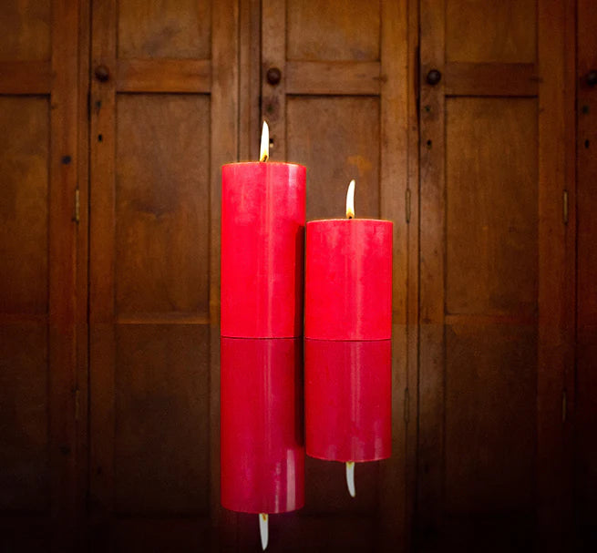 Eco Pillar Candle - Guardsman Red - 15cm