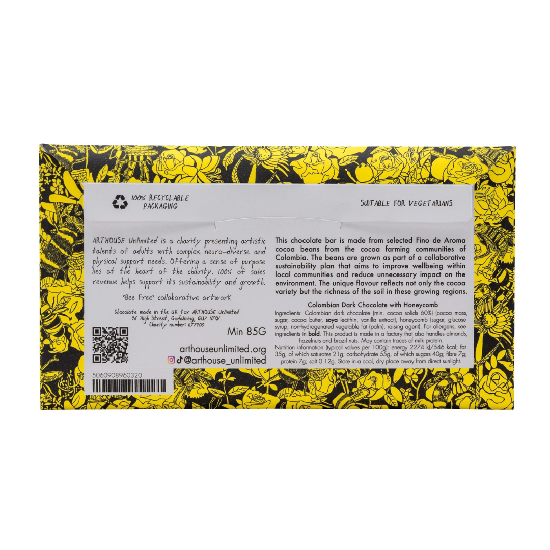 Bee Free - Dark Chocolate With Honeycomb