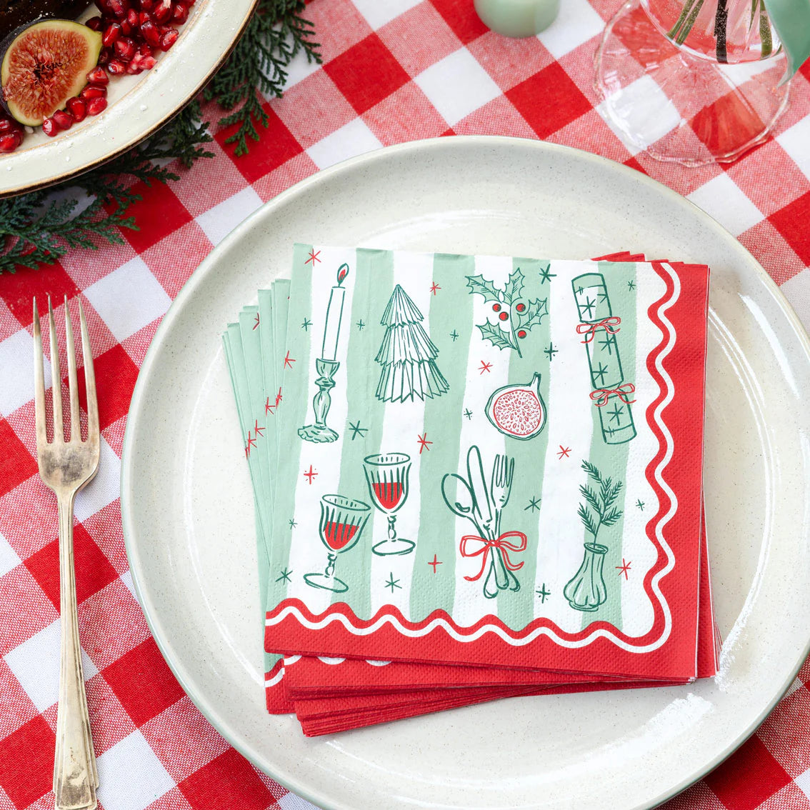 Christmas Paper Napkins - 20 Pack