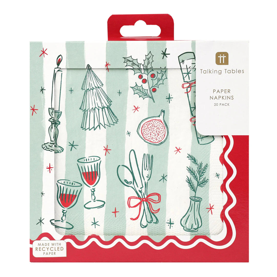 Christmas Paper Napkins - 20 Pack
