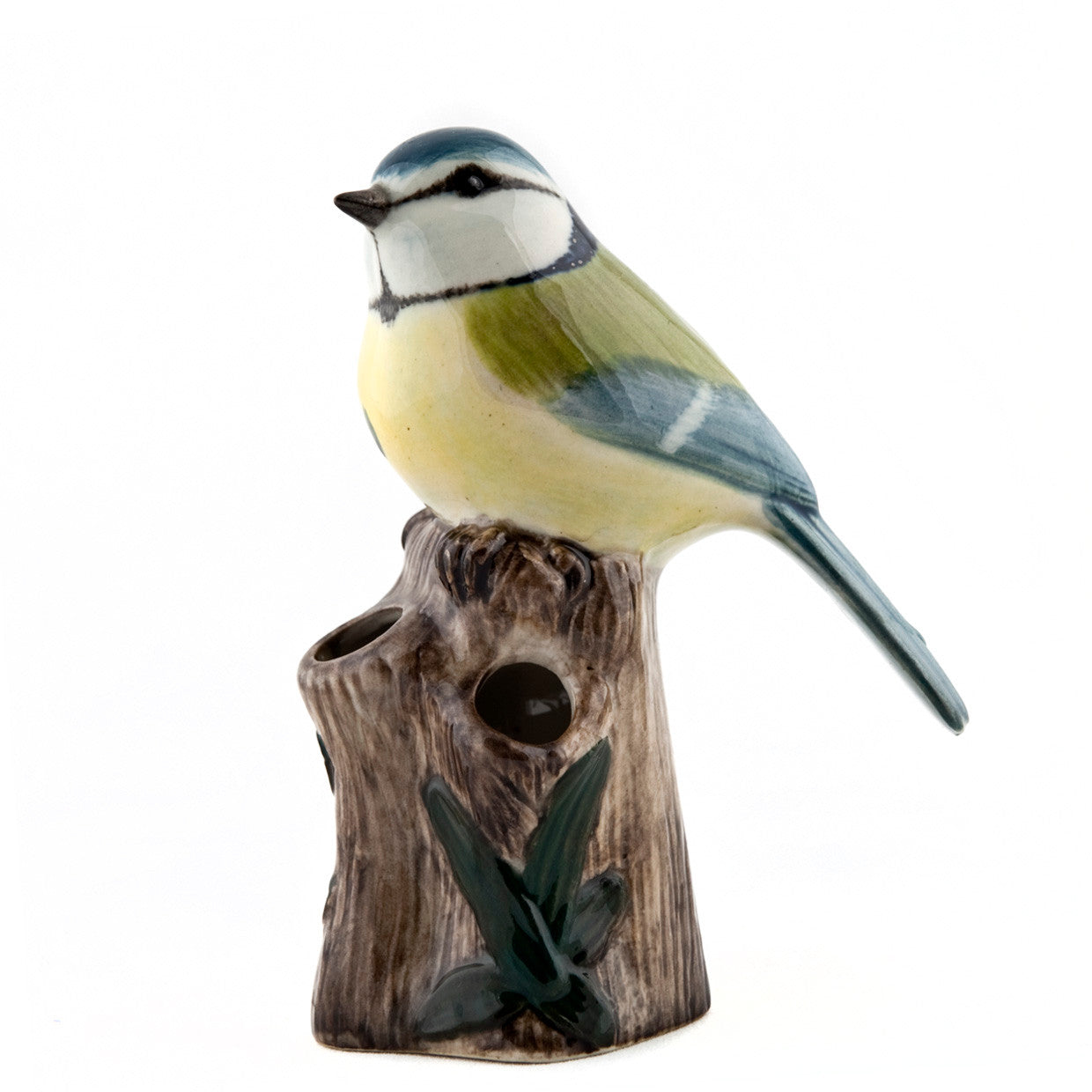 blue tit bud  vase