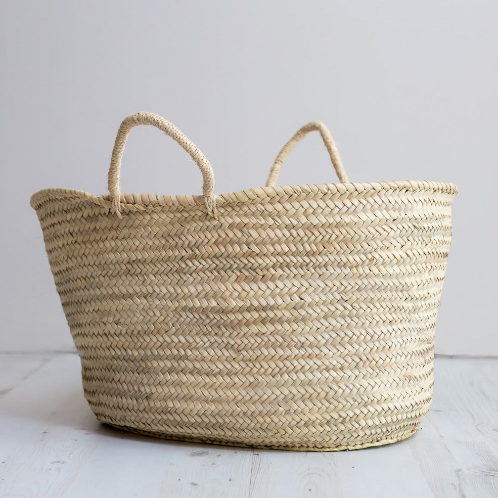 Musango Soft Palm Leaf Basket Large 34cm