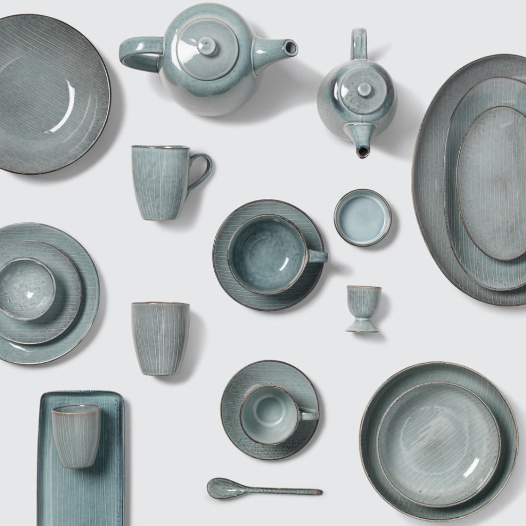 Nordic Sea Dessert/Lunch Plate - Soft Blue
