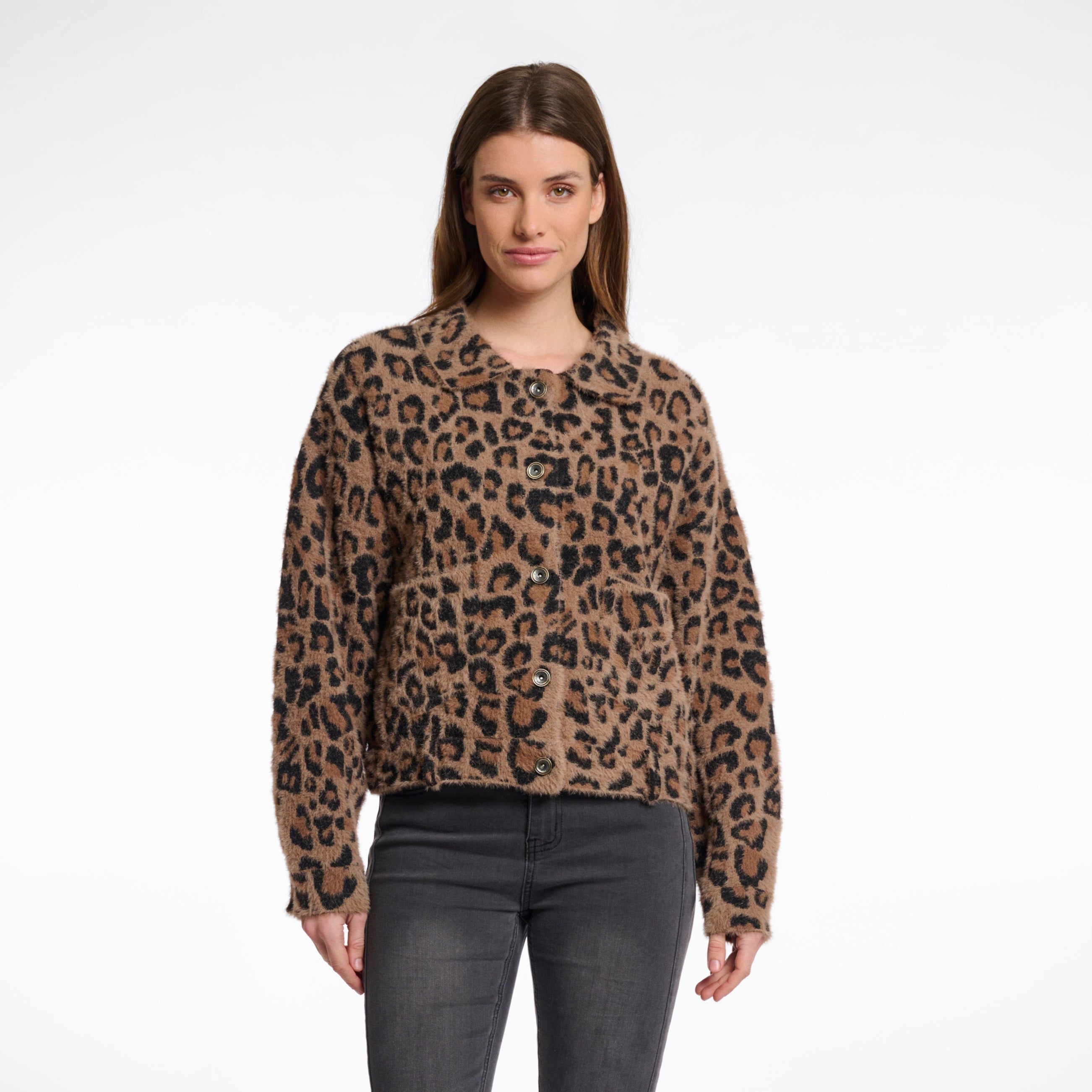 Bubbly Boxy Jacket - Leopard