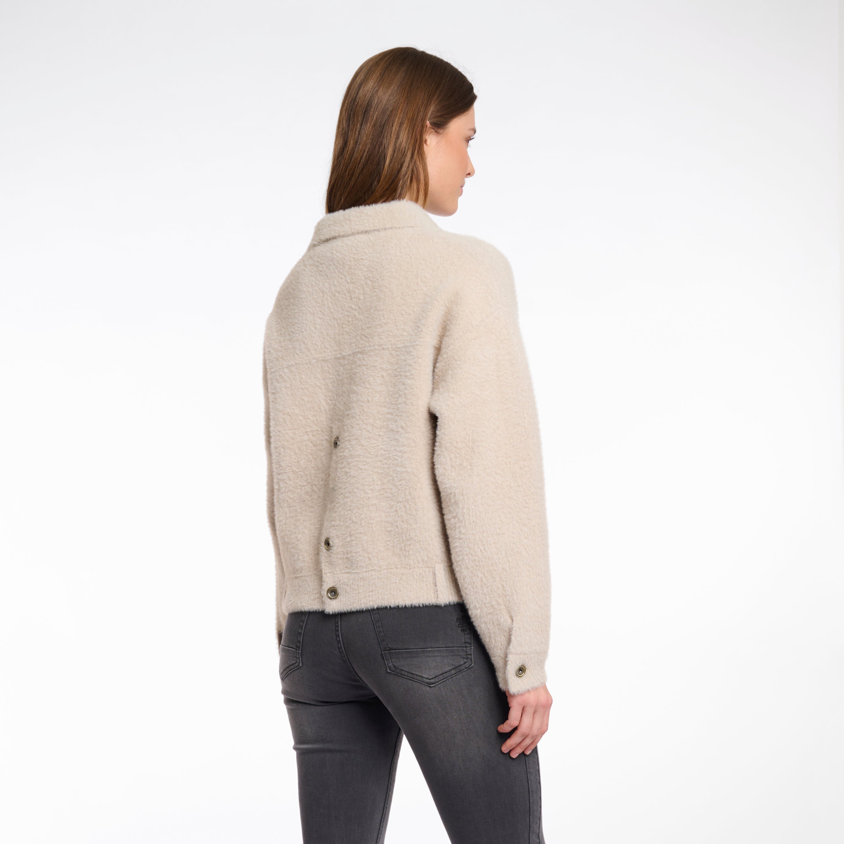 Bubbly Boxy Jacket - Stone